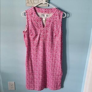 NWT Stella Parker pink/white dress Size M